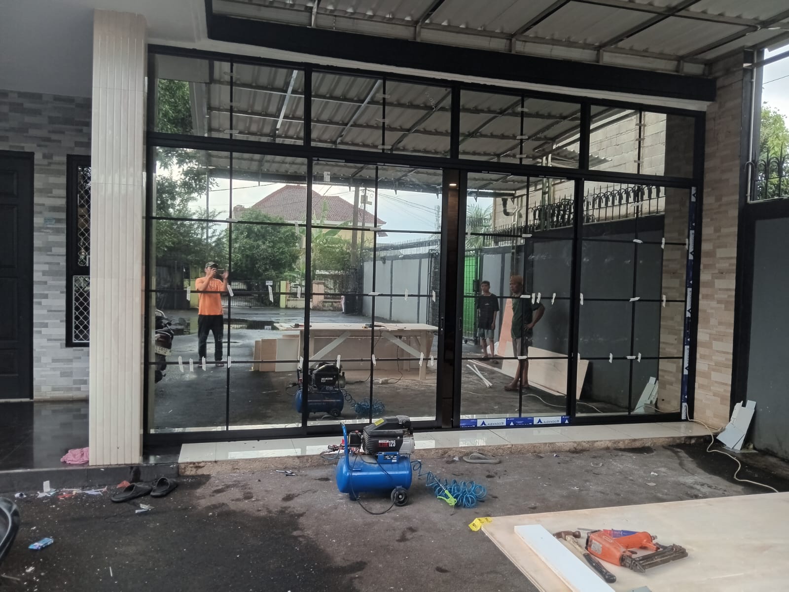 Pintu geser kusen alex kca oneway